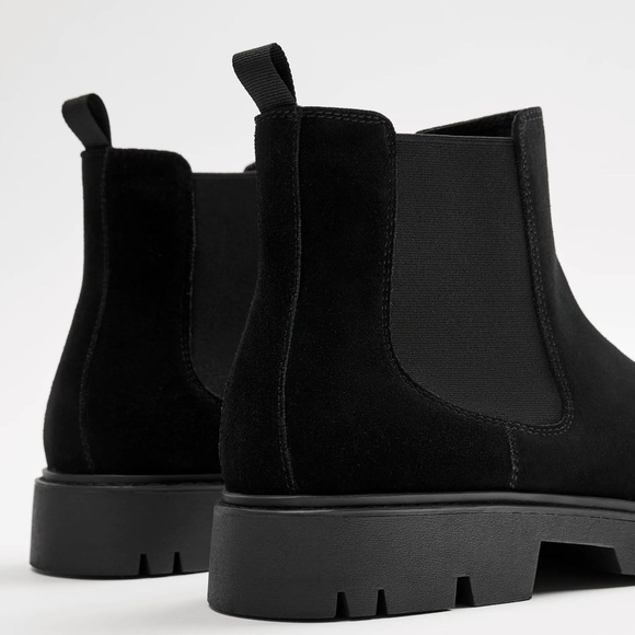 ZARA SPLIT LEATHER ANKLE BOOTS - Picture 3 of 6